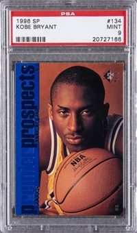 1996 SP Premier Prospects #134 Kobe Bryant - PSA MINT 9